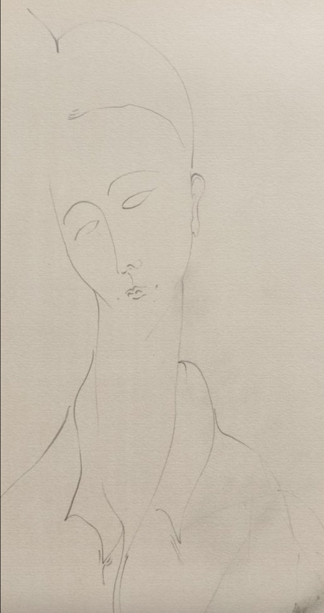 Amedeo MODIGLIANI : Portrait de Lunia Czechowska - Lithographie signée