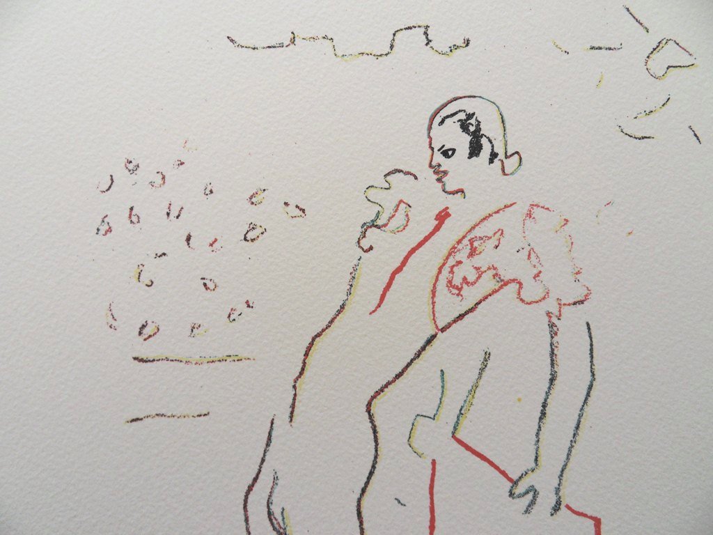 Jean COCTEAU : Le Toréador - Lithographie signée