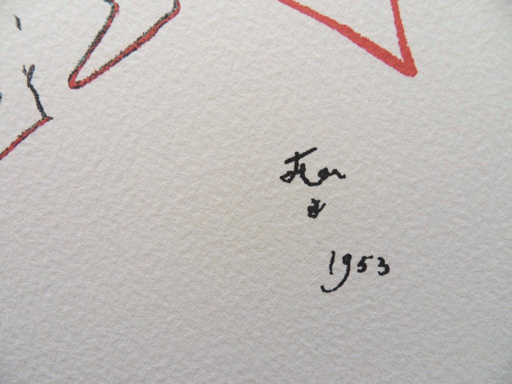 Jean COCTEAU : Le Toréador - Lithographie signée