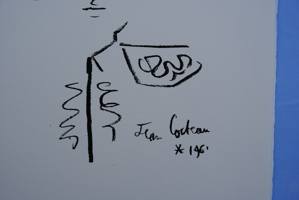 Jean COCTEAU : Toréador couronné - Lithographie Signée