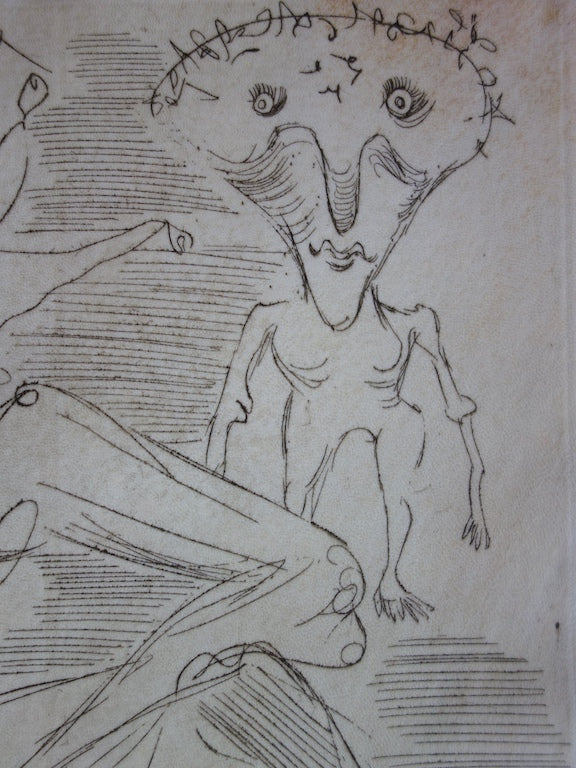Salvador DALI : Le clown - Gravure originale signée