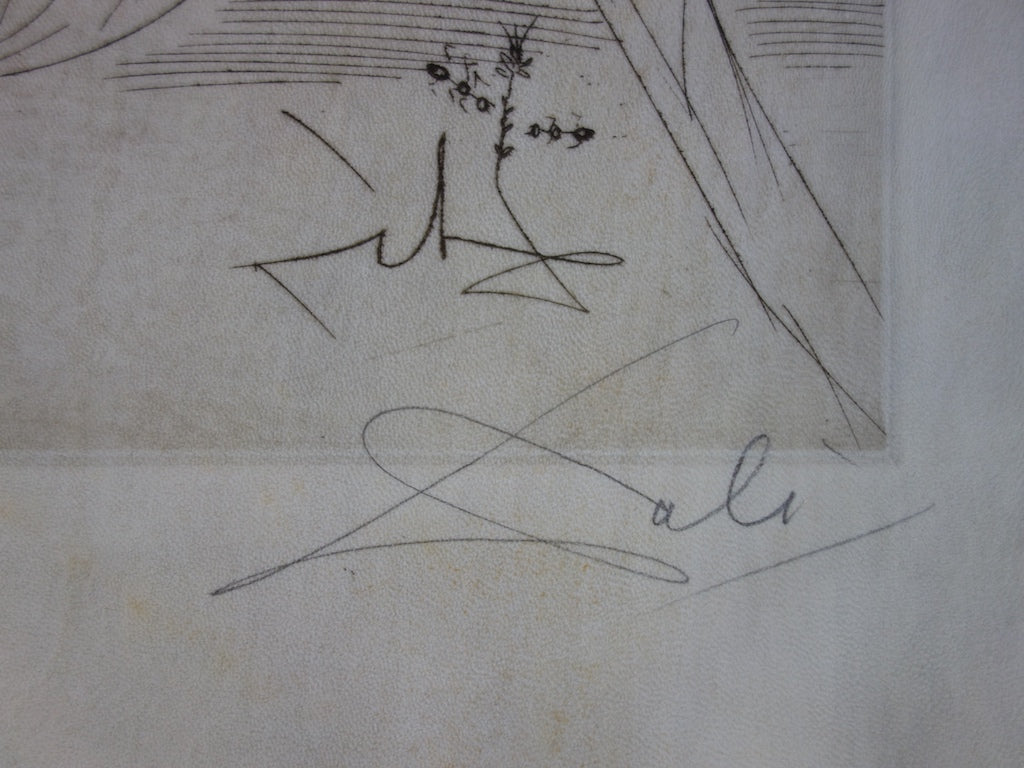 Salvador DALI : Le clown - Gravure originale signée