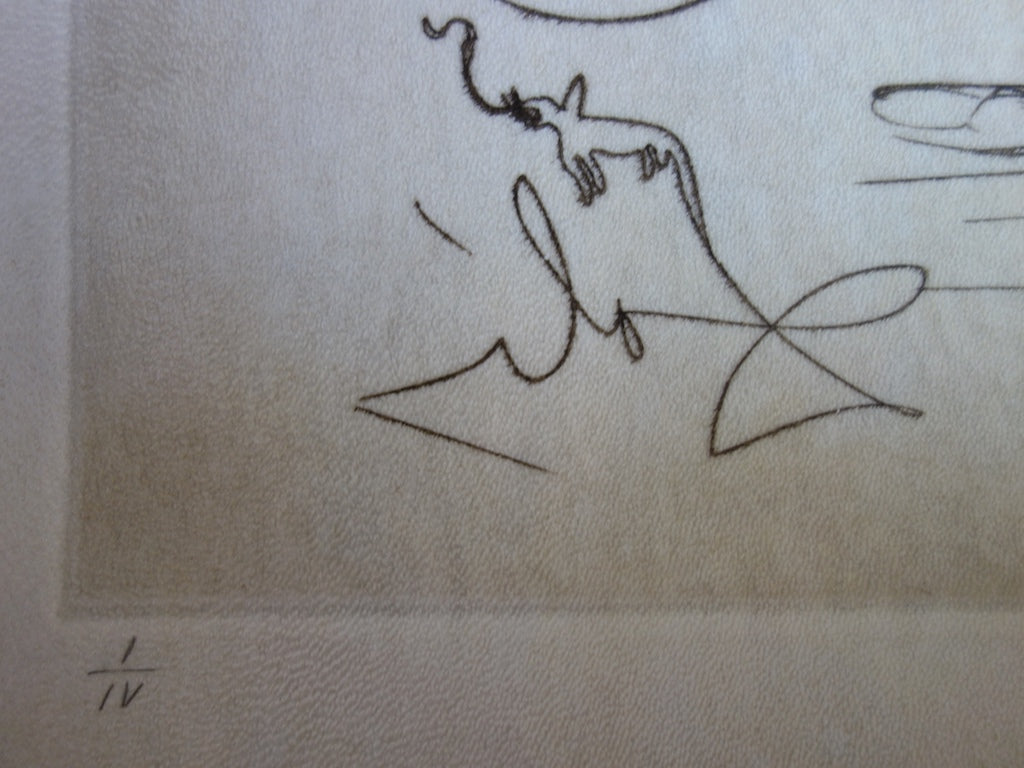 Salvador DALI : Eléphants - Gravure originale signée