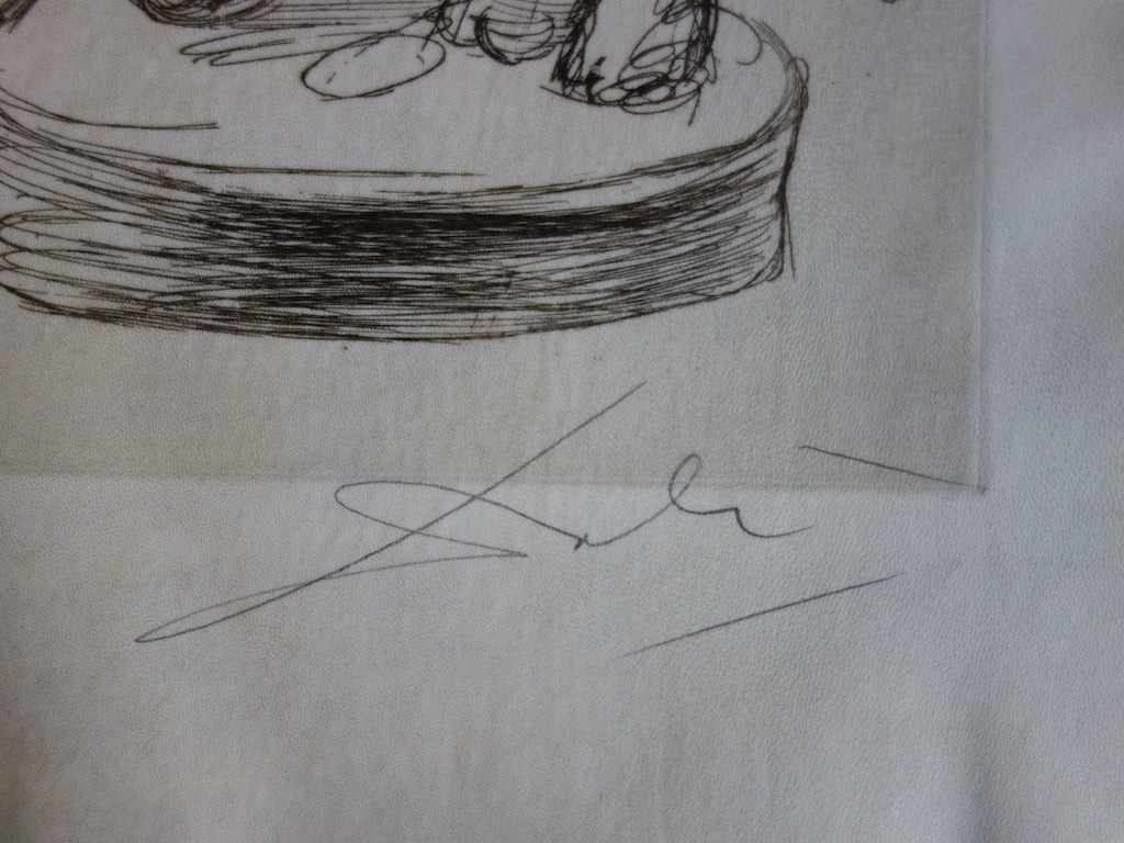 Salvador DALI : Eléphants - Gravure originale signée