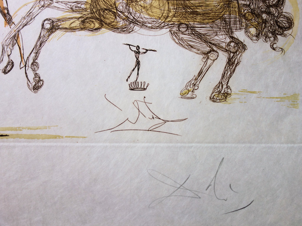 Salvador DALI : L'Ecuyère - Gravure originale signée