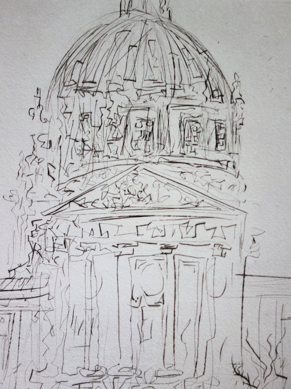 Salvador DALI : City Hall - Gravure originale signée