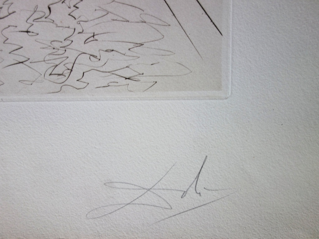 Salvador DALI : City Hall - Gravure originale signée