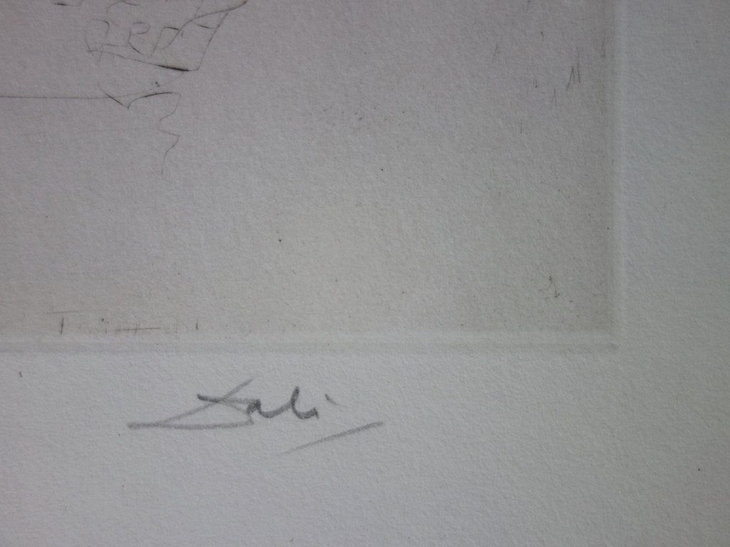 Salvador DALI : Golden Gate Bridge - Gravure originale signée