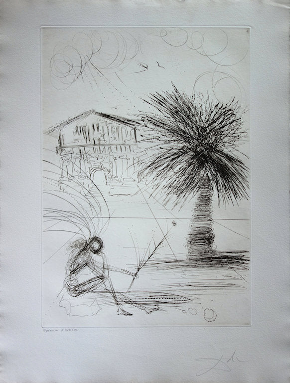 Salvador DALI : Mission Dolores - Gravure originale signée