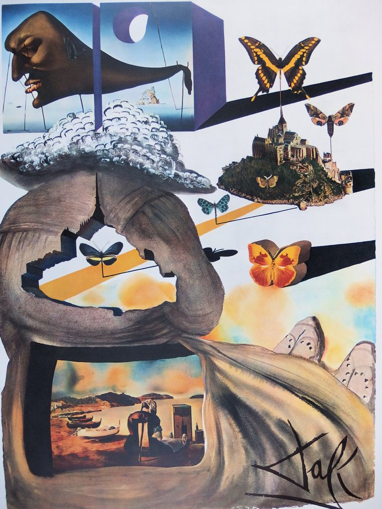 Salvador DALI : Normandie - Lithographie originale signée, SNCF Grand Modèle