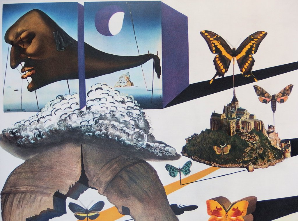 Salvador DALI : Normandie - Lithographie originale signée, SNCF Grand Modèle
