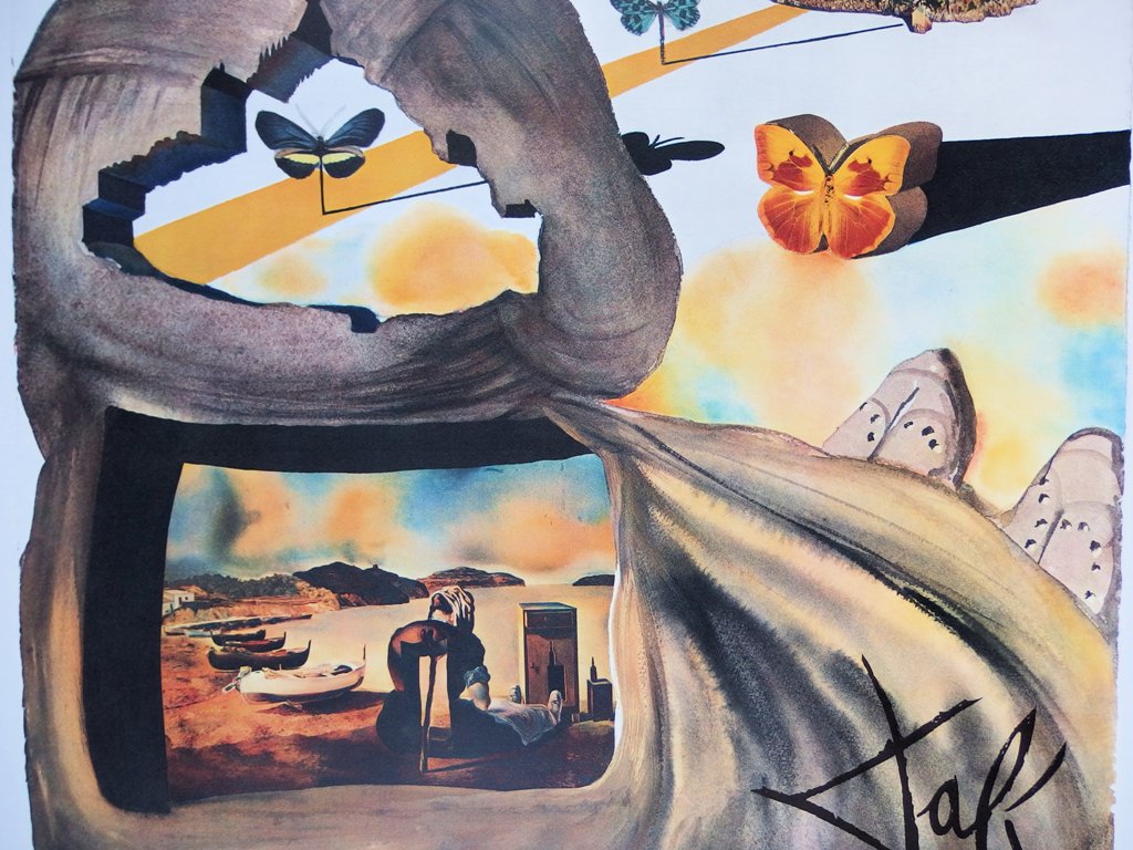 Salvador DALI : Normandie - Lithographie originale signée, SNCF Grand Modèle