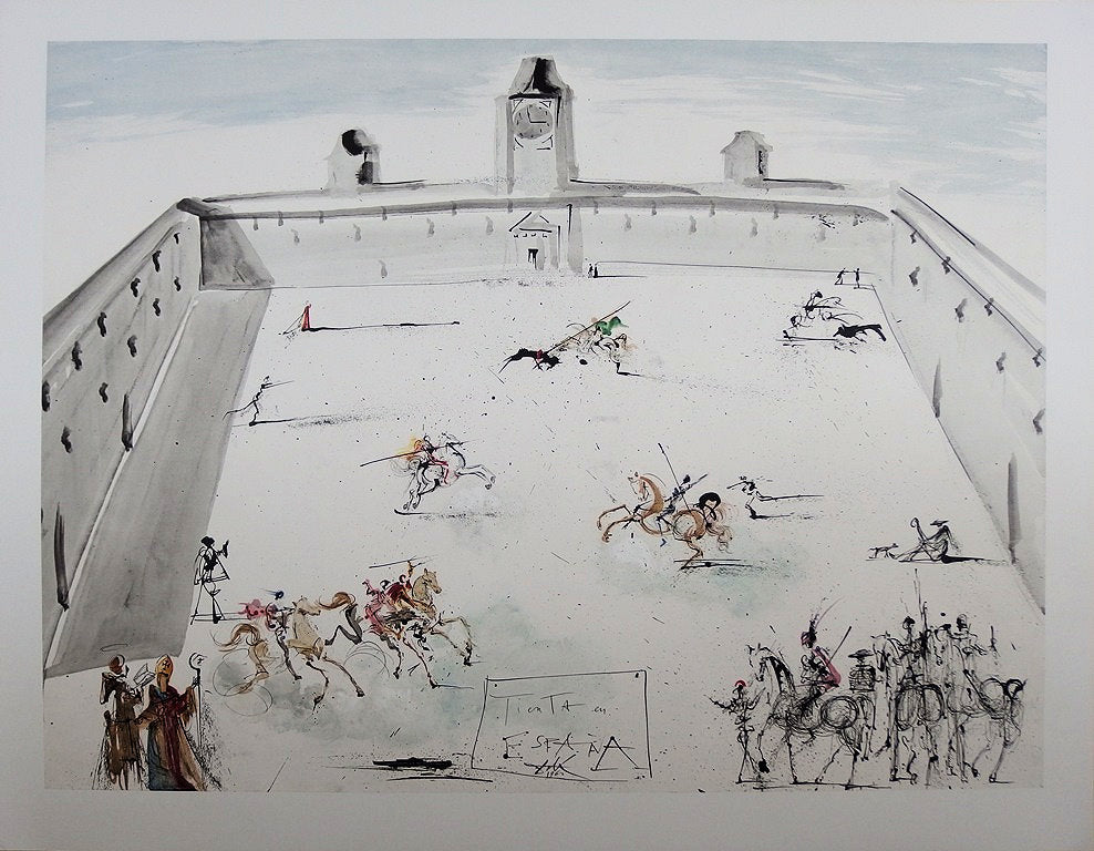 Salvador DALI: Tienta - Place in Spain, Signed Lithograph