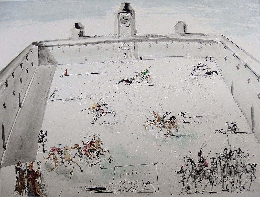 Salvador DALI: Tienta - Place in Spain, Signed Lithograph