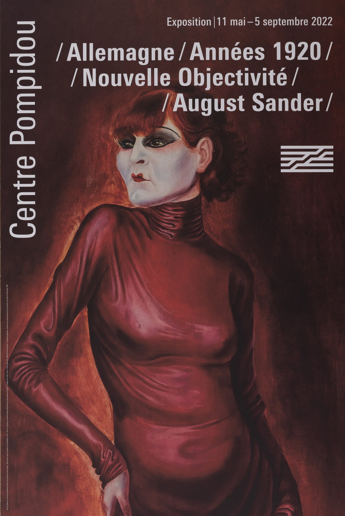 Otto DIX : Portrait de la danseuse Anita Barber - Affiche originale