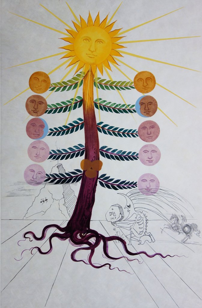 Salvador DALI : La Lune - Gravure originale signée