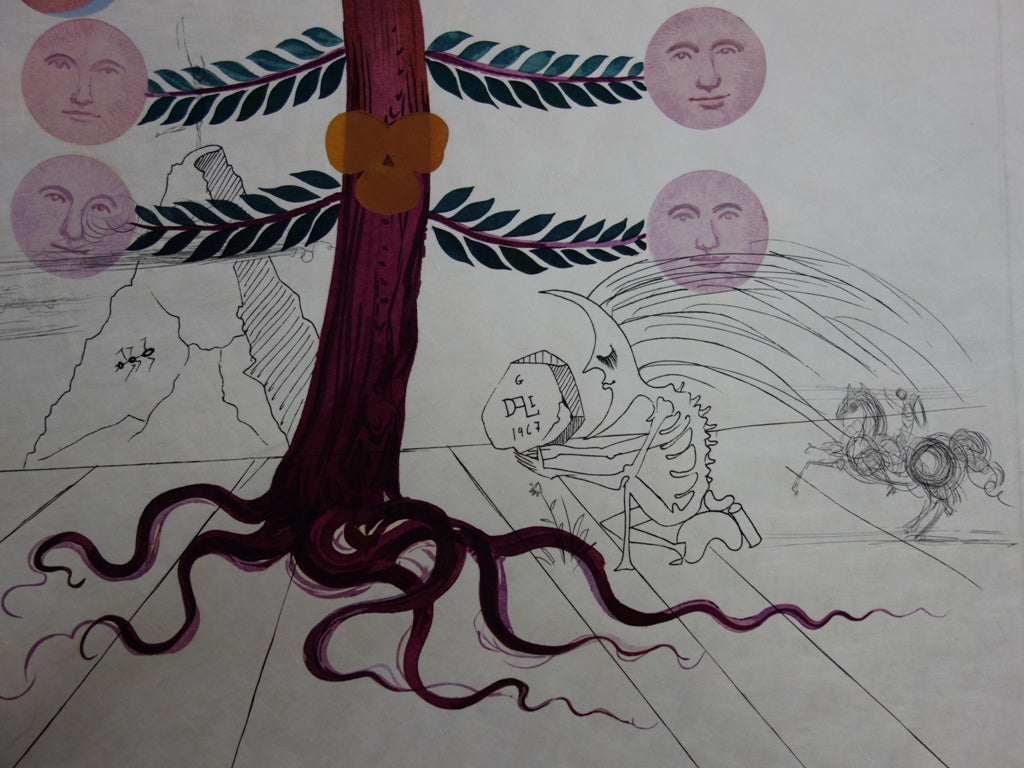 Salvador DALI : La Lune - Gravure originale signée