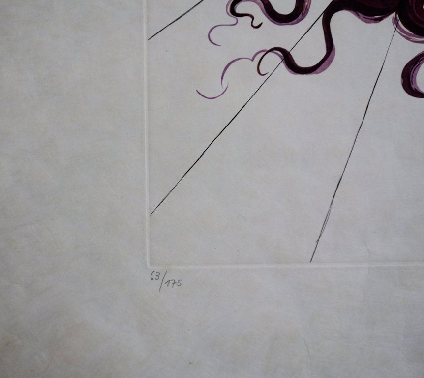 Salvador DALI : La Lune - Gravure originale signée