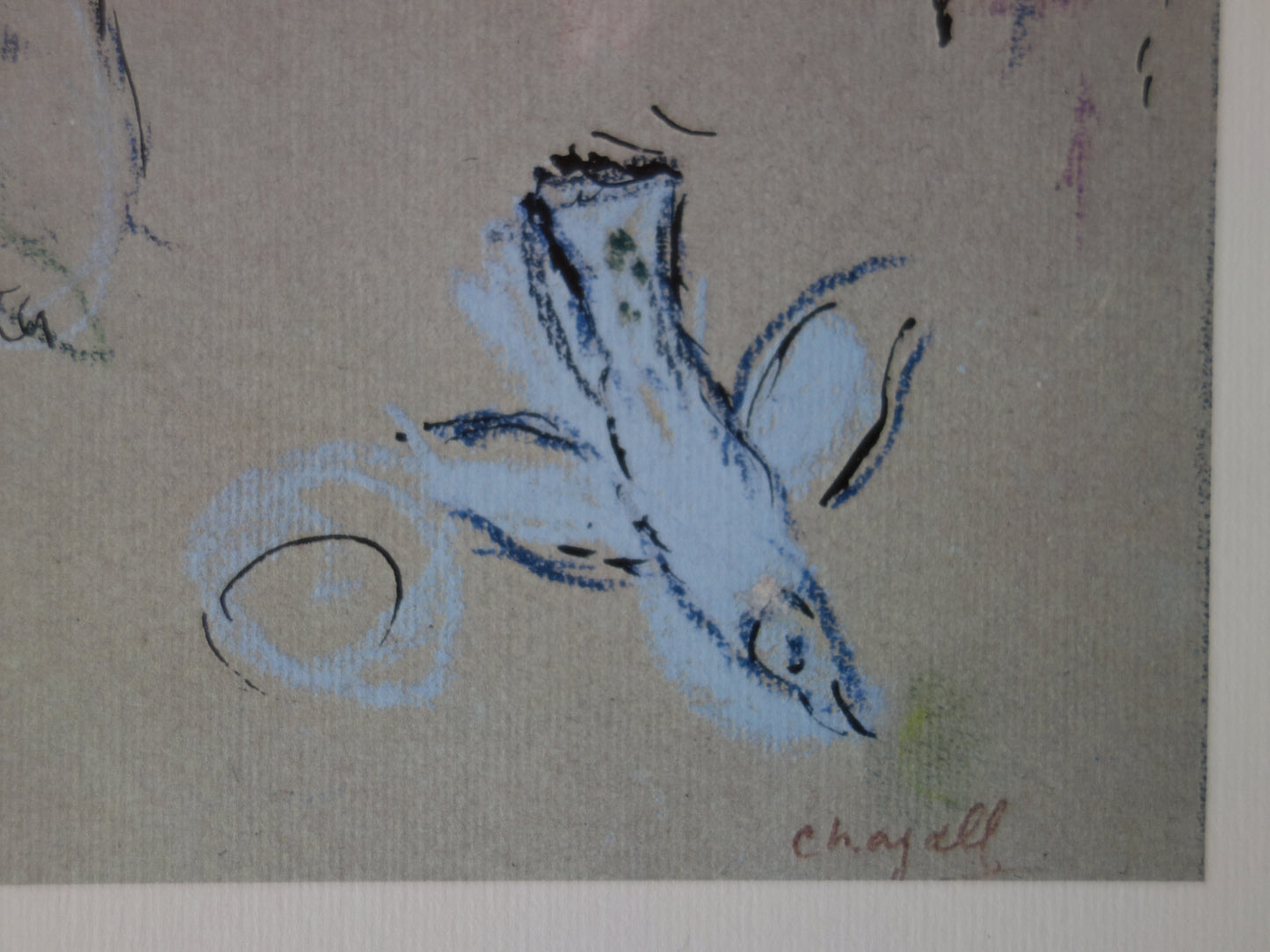 Marc CHAGALL: Adam and Eve expelled from paradise - Signed lithograph