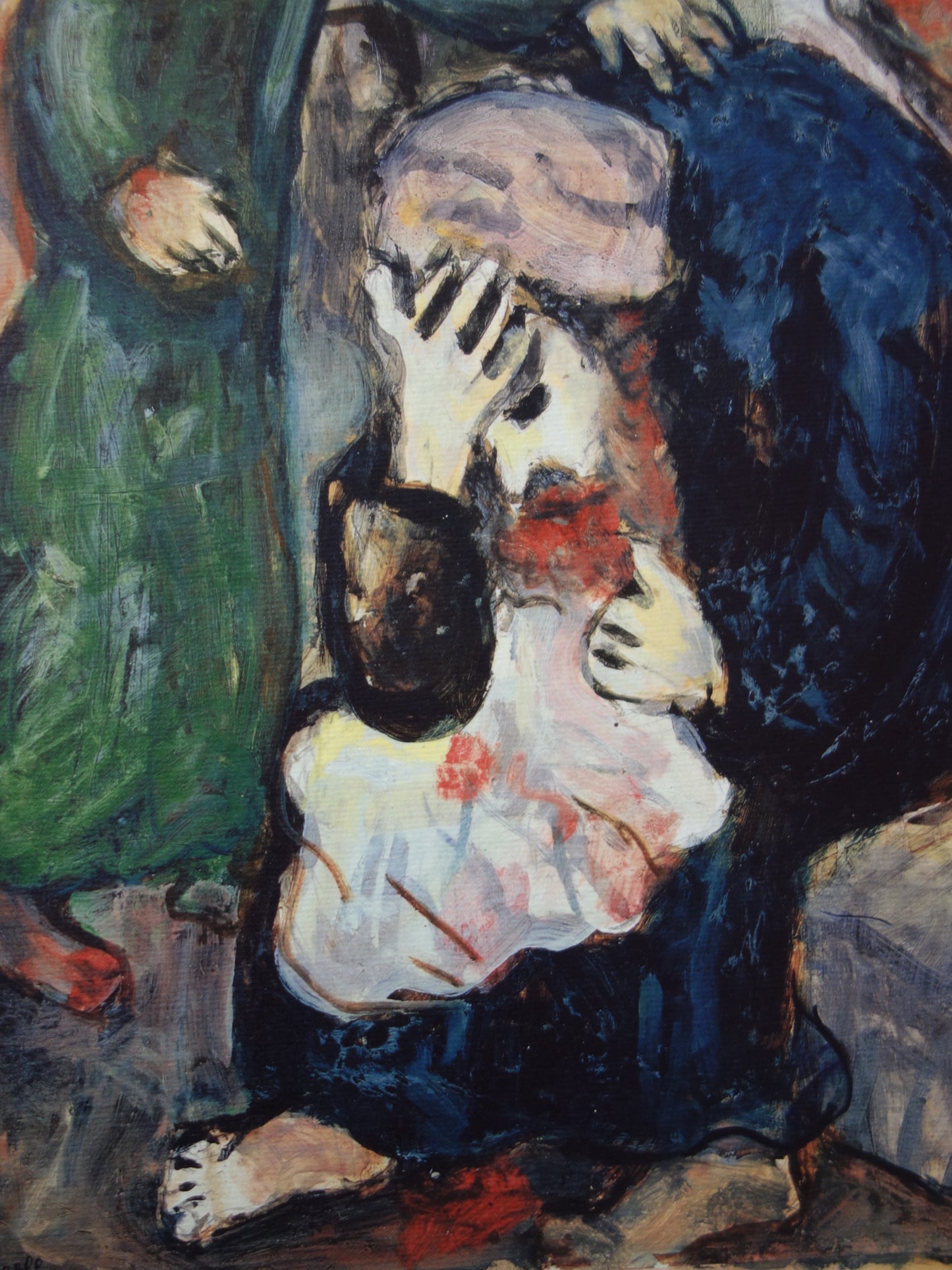 Marc CHAGALL: Jacob weeps over Joseph's tunic - Signed lithograph