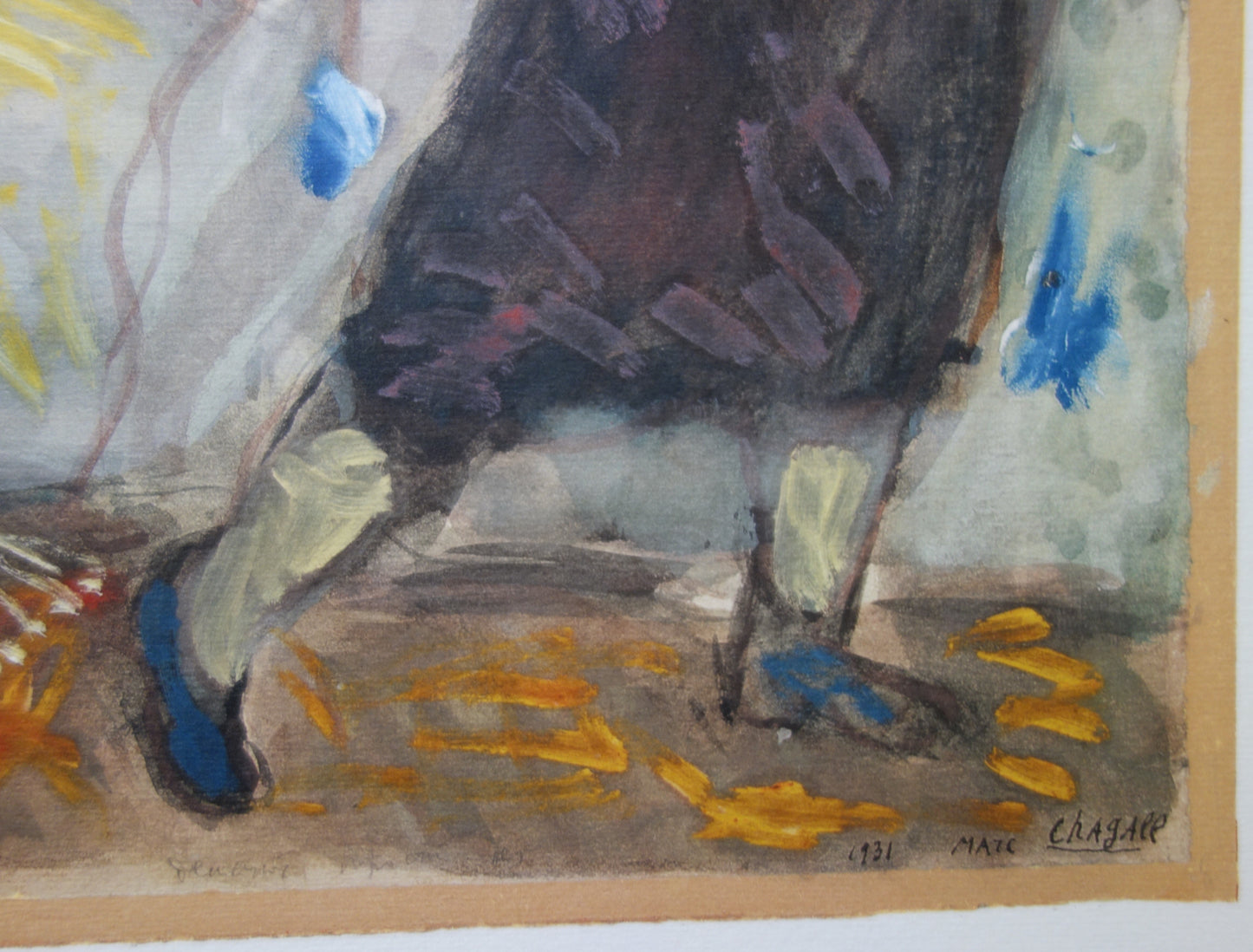 Marc CHAGALL: Joseph and Potiphar's wife - Signed lithograph