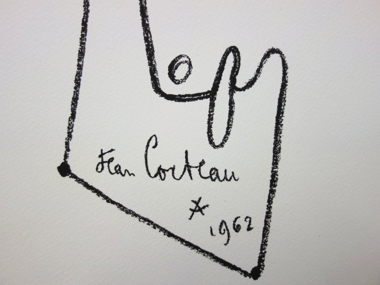 Jean COCTEAU : Le combat - Lithographie signée