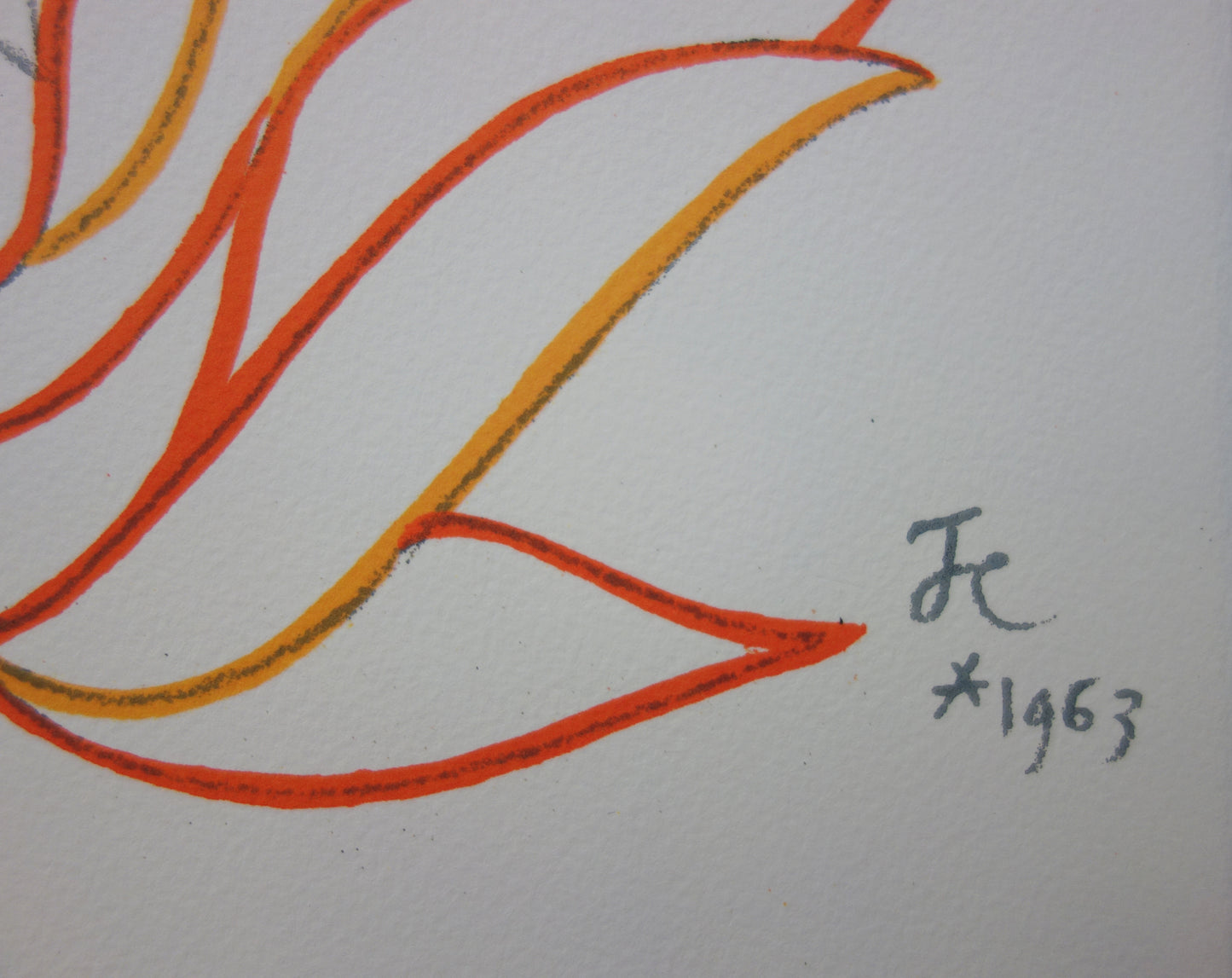 Jean COCTEAU : Toréador flamboyant - Lithographie signée