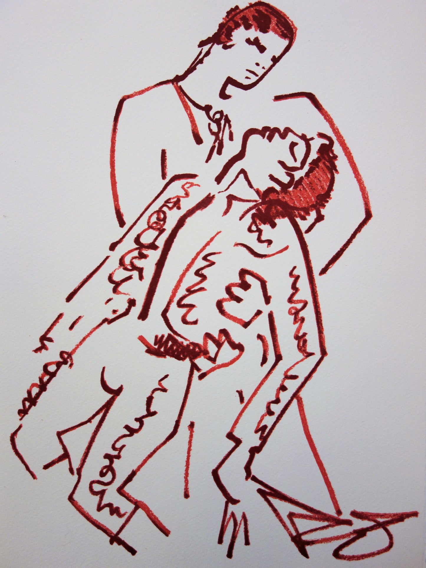 Jean COCTEAU : Toréador vaincu - Lithographie signée