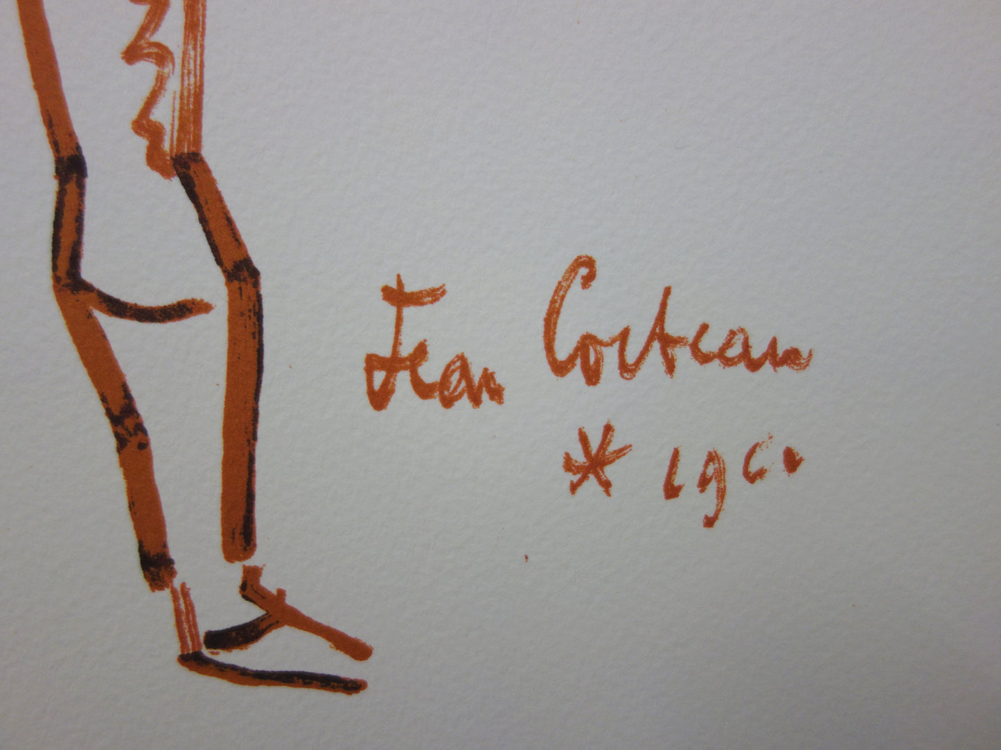 Jean COCTEAU : Toréador et son épée - Lithographie signée