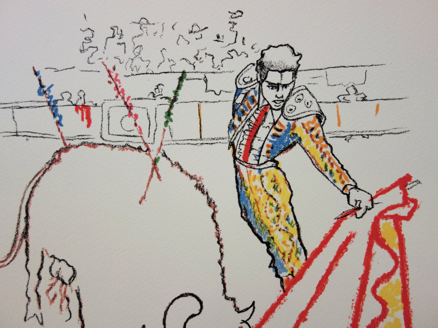 Jean COCTEAU : Toréador triomphant - Lithographie signée