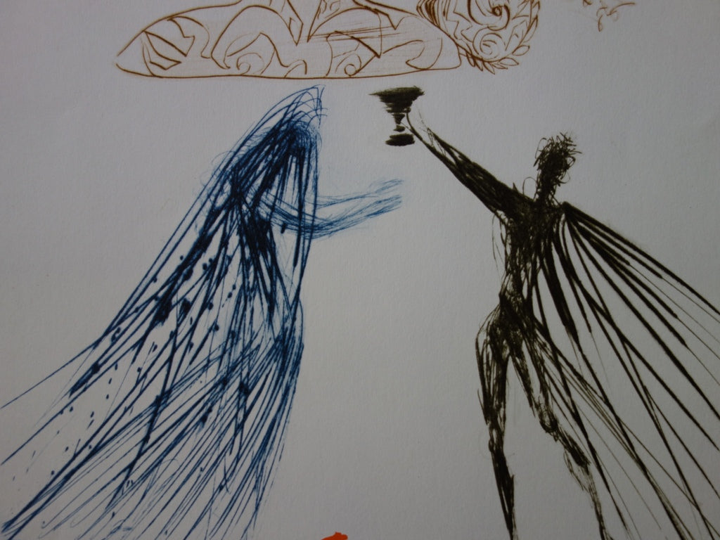 Salvador DALI : Tristan et Iseult - Lithographie originale signée