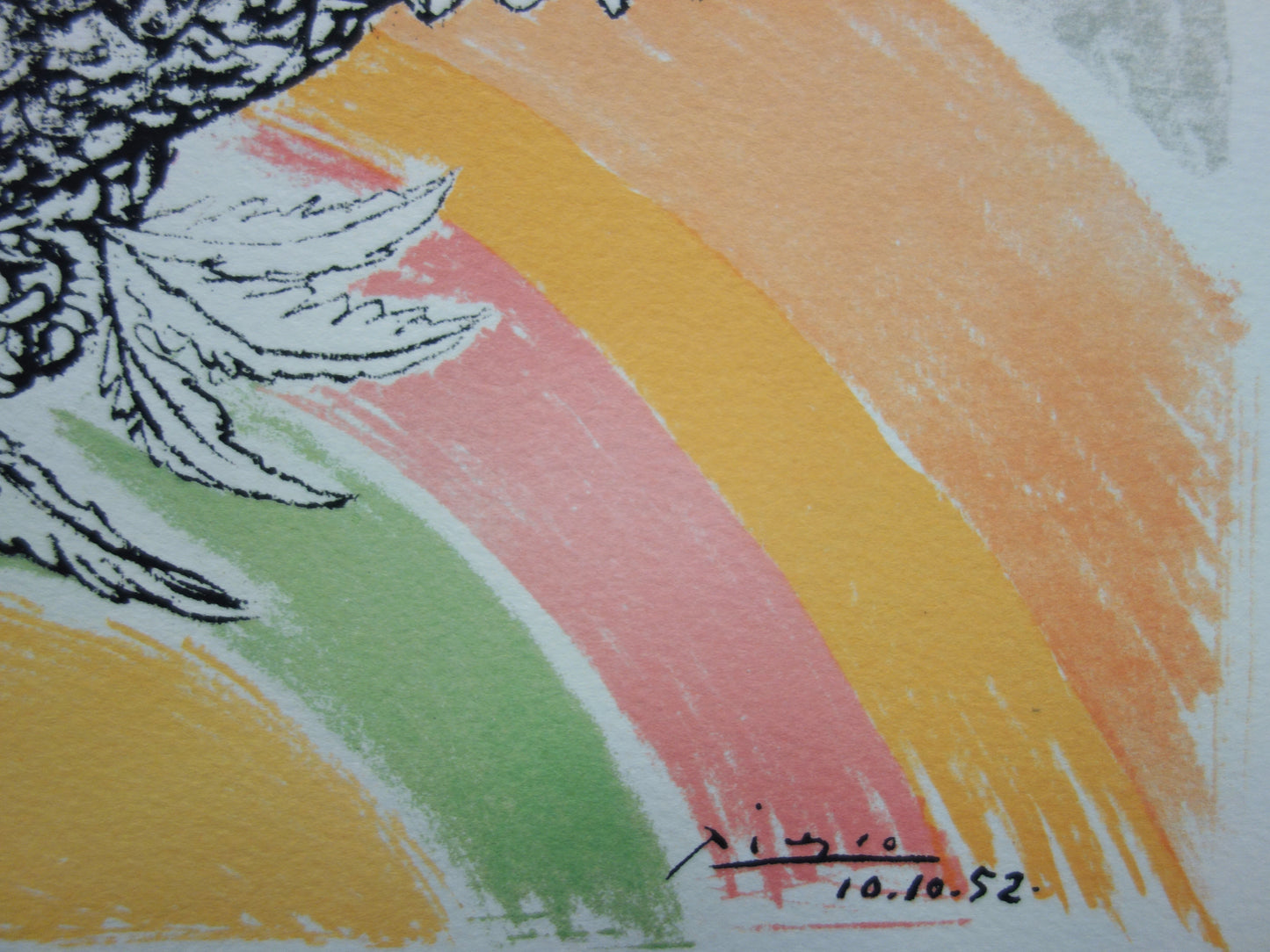 Pablo PICASSO : Colombe à l'arc en ciel - Lithographie signée