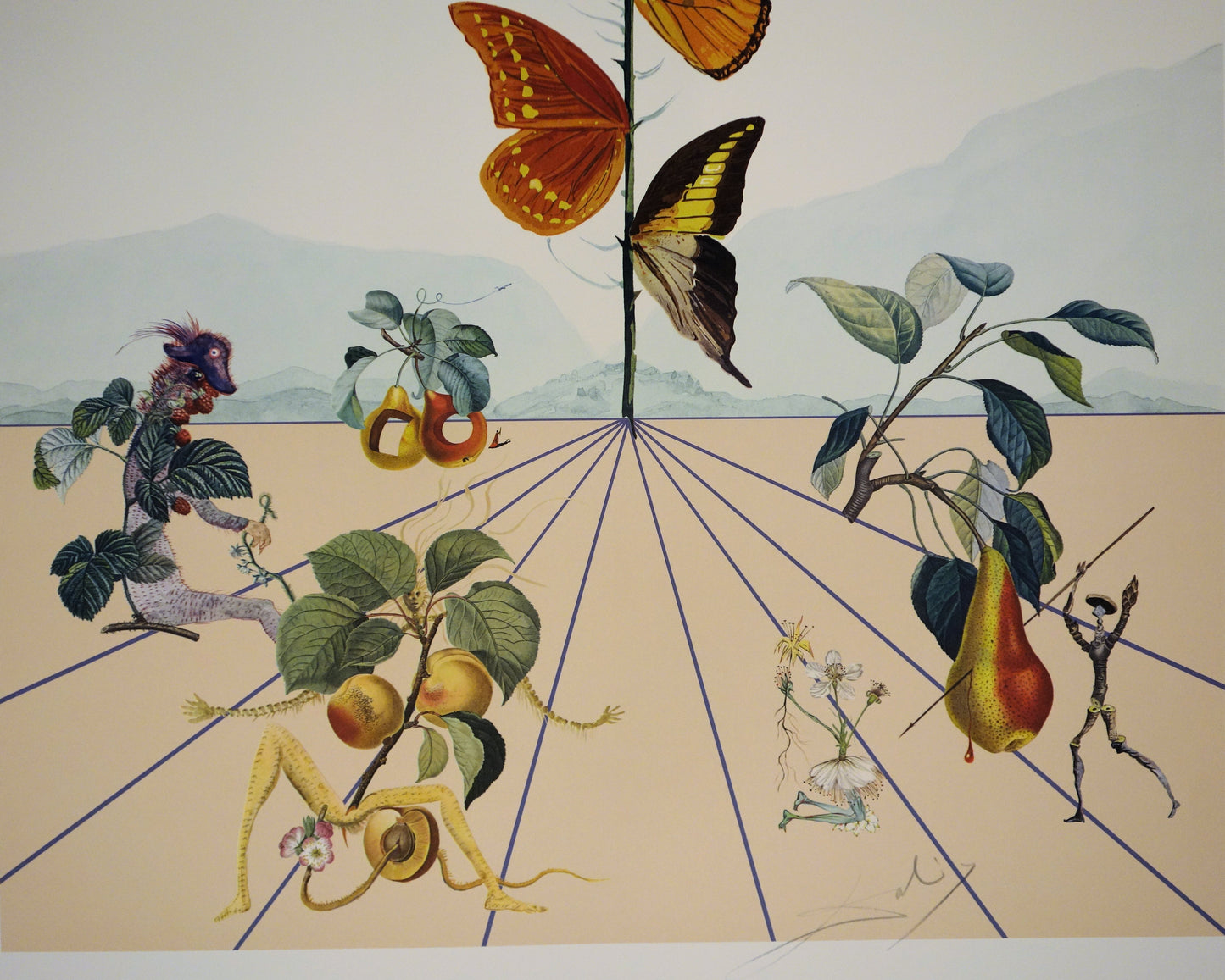 Salvador DALI : Flordali II - Lithographie originale signée