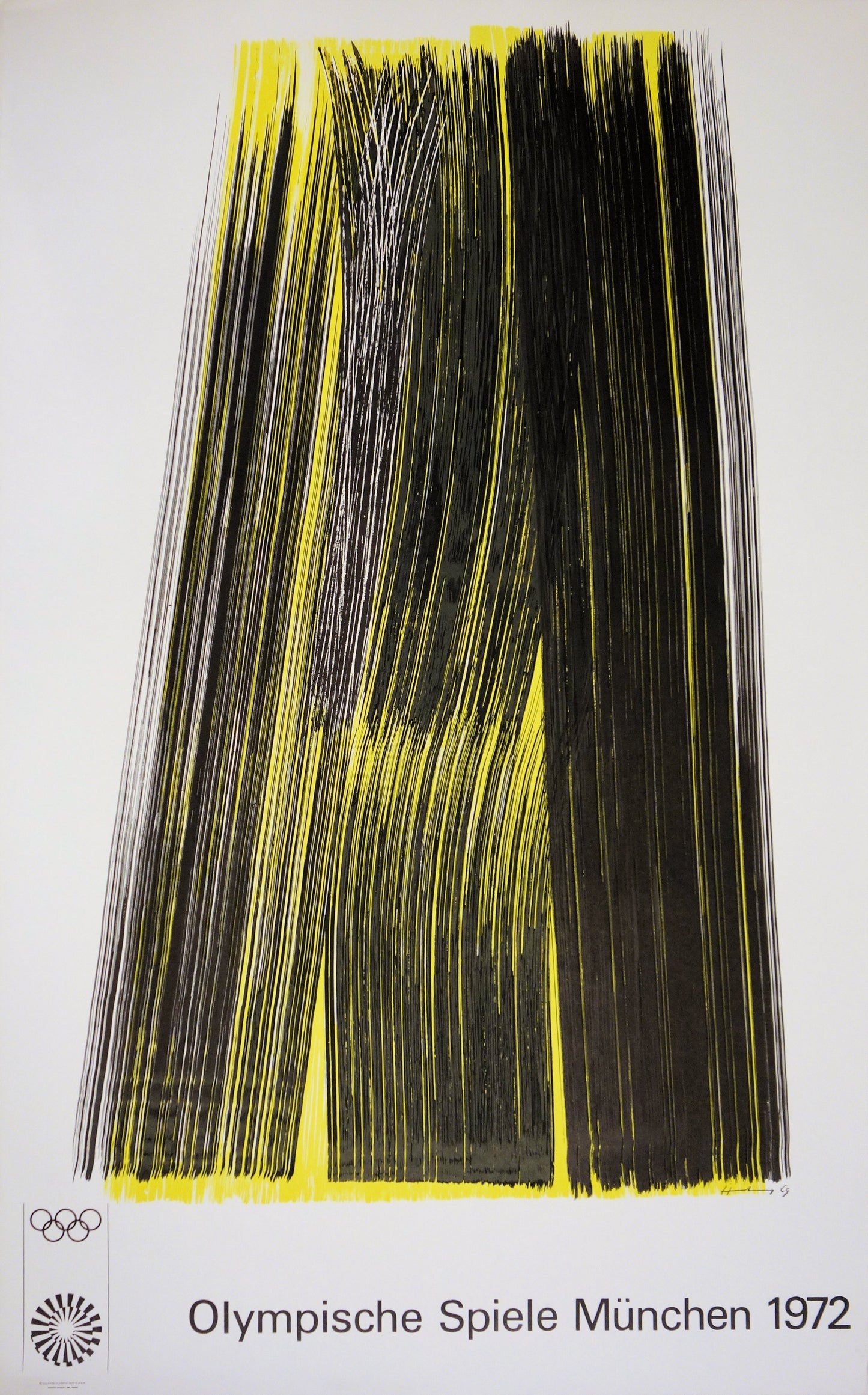 Hans HARTUNG : Composition (JO 1972) - Lithographie originale signée