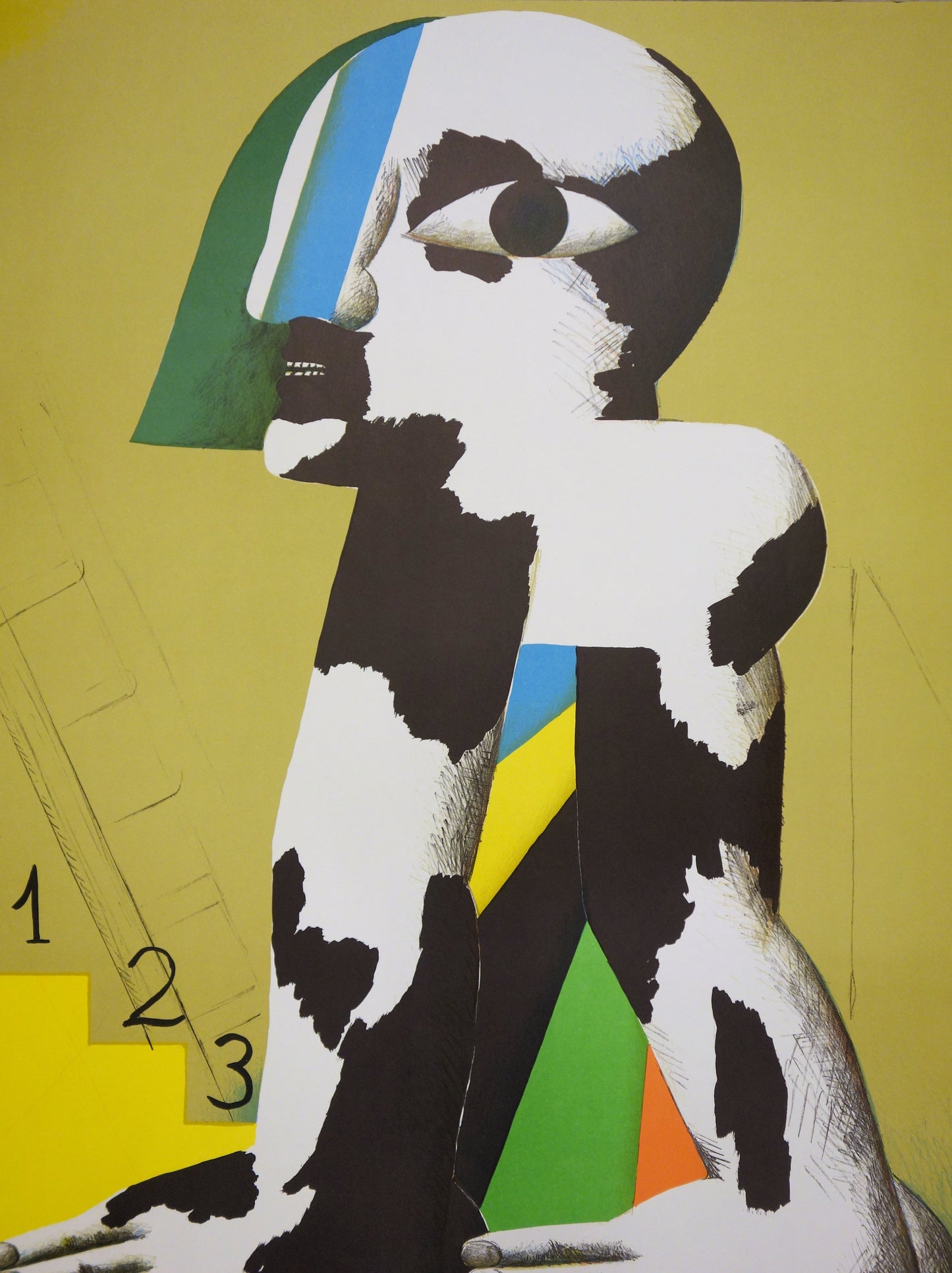 Horst ANTES : JO Münich 1972 - Lithographie originale signée
