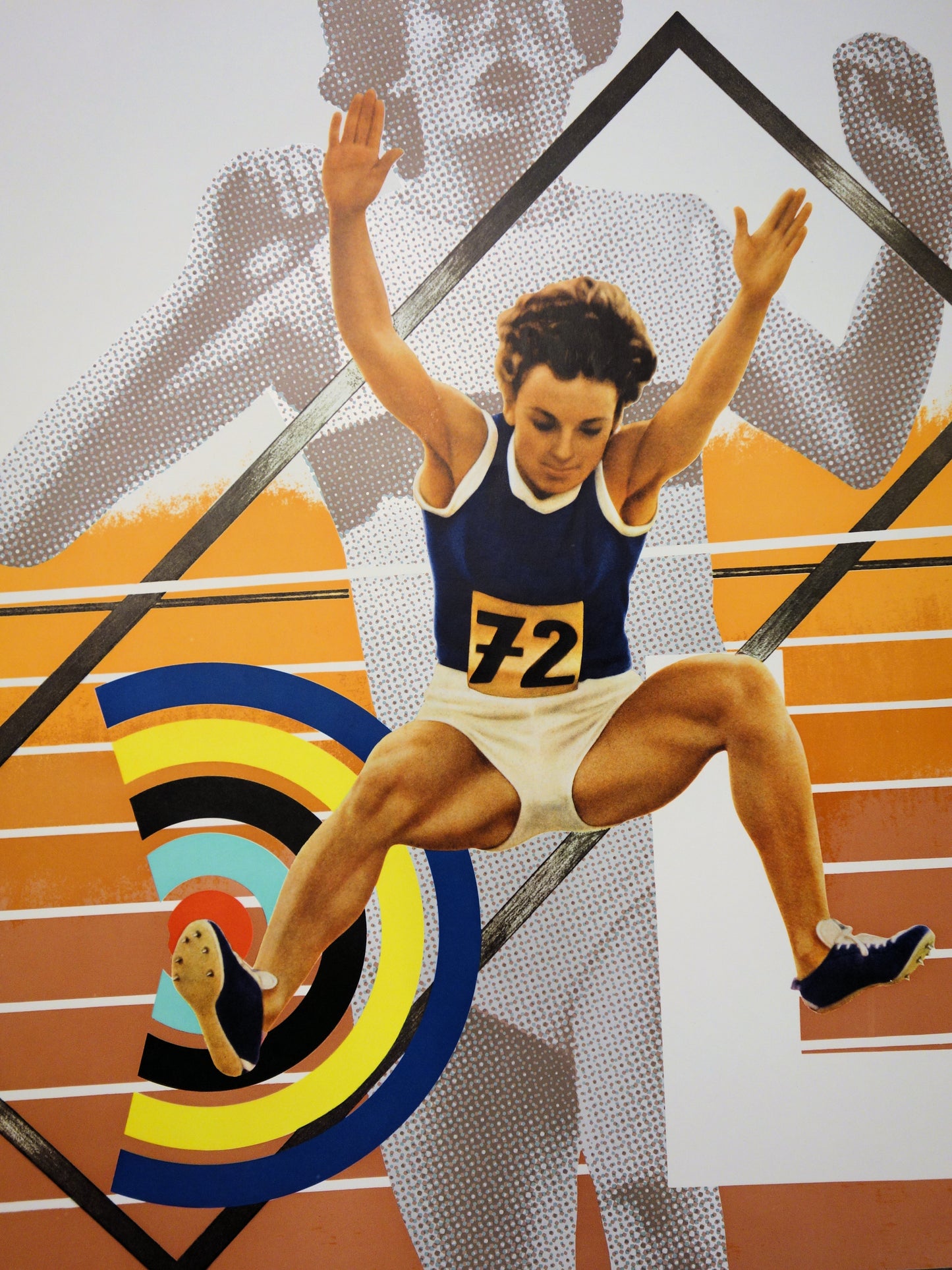 Peter PHILLIPS : Athletisme - Lithographie originale signée