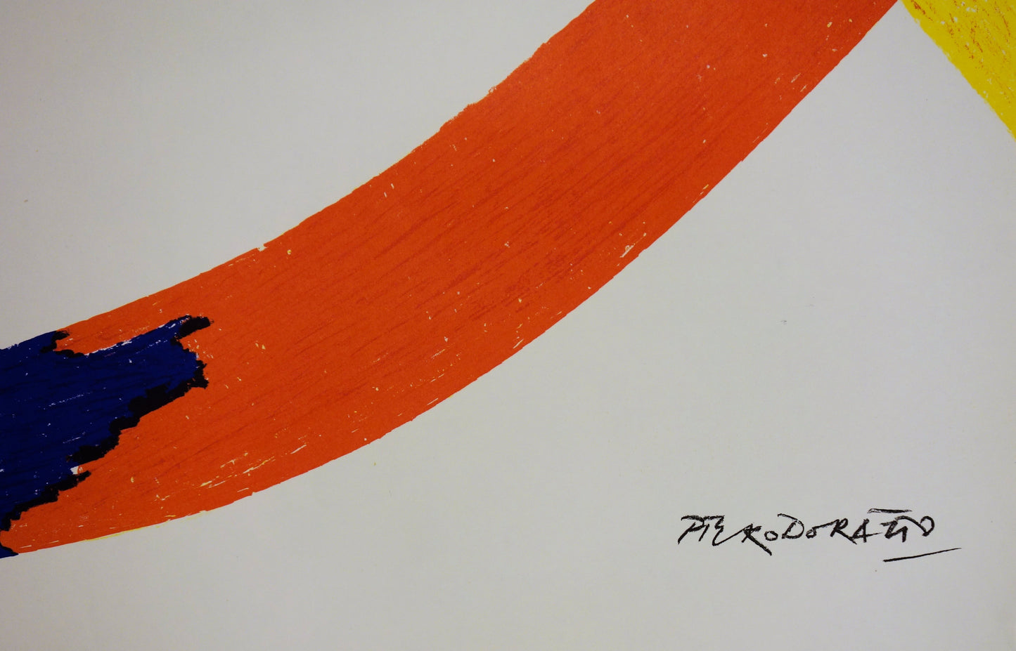Piero DORAZIO : Rubans colorés - Lithographie originale signée