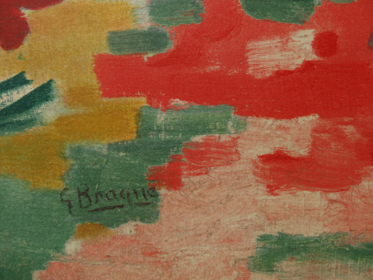 Georges BRAQUE : Paysage à l'Estaque - Lithographie signée