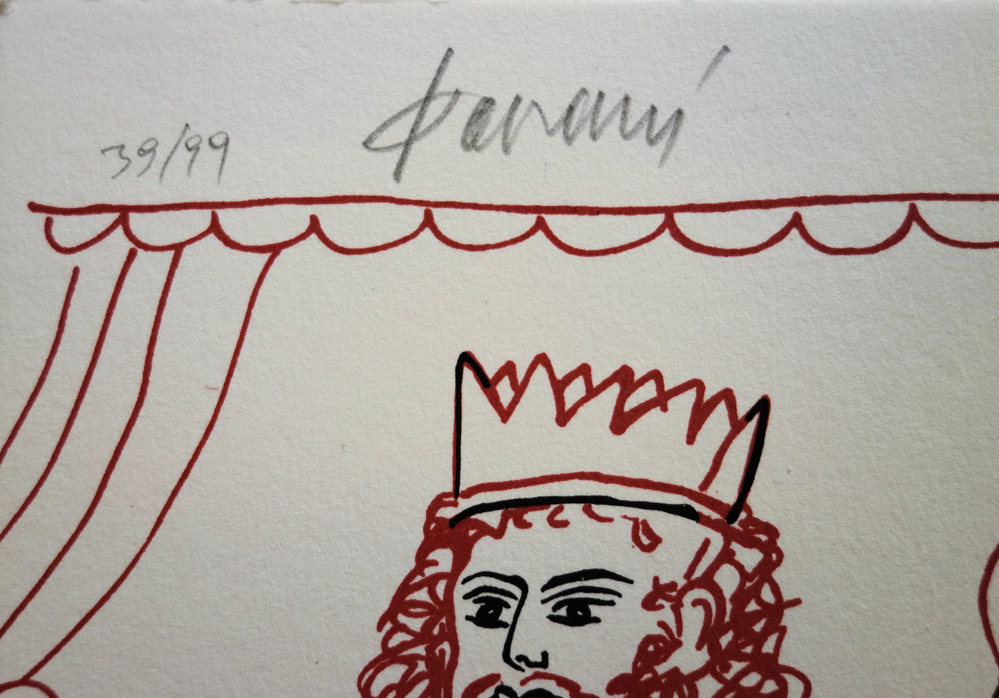 Alekos FASSIANOS : Roi et Andromaque - Lithographie originale signée