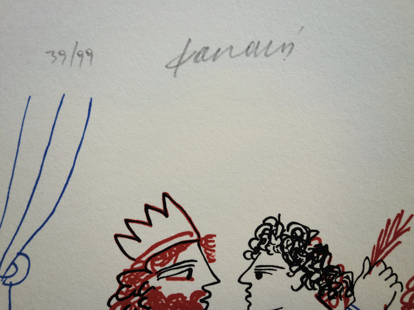 Alekos FASSIANOS : Roi et Couple Grec - Lithographie originale signée