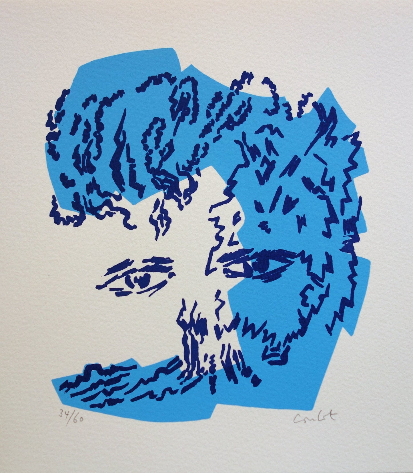 Jean COULOT : Regard bienveillant - Sérigraphie originale signée