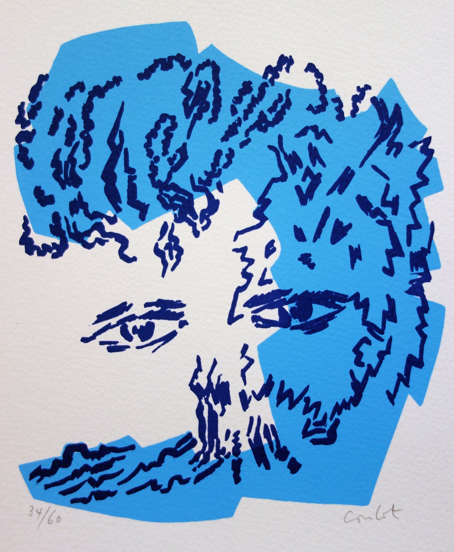 Jean COULOT : Regard bienveillant - Sérigraphie originale signée