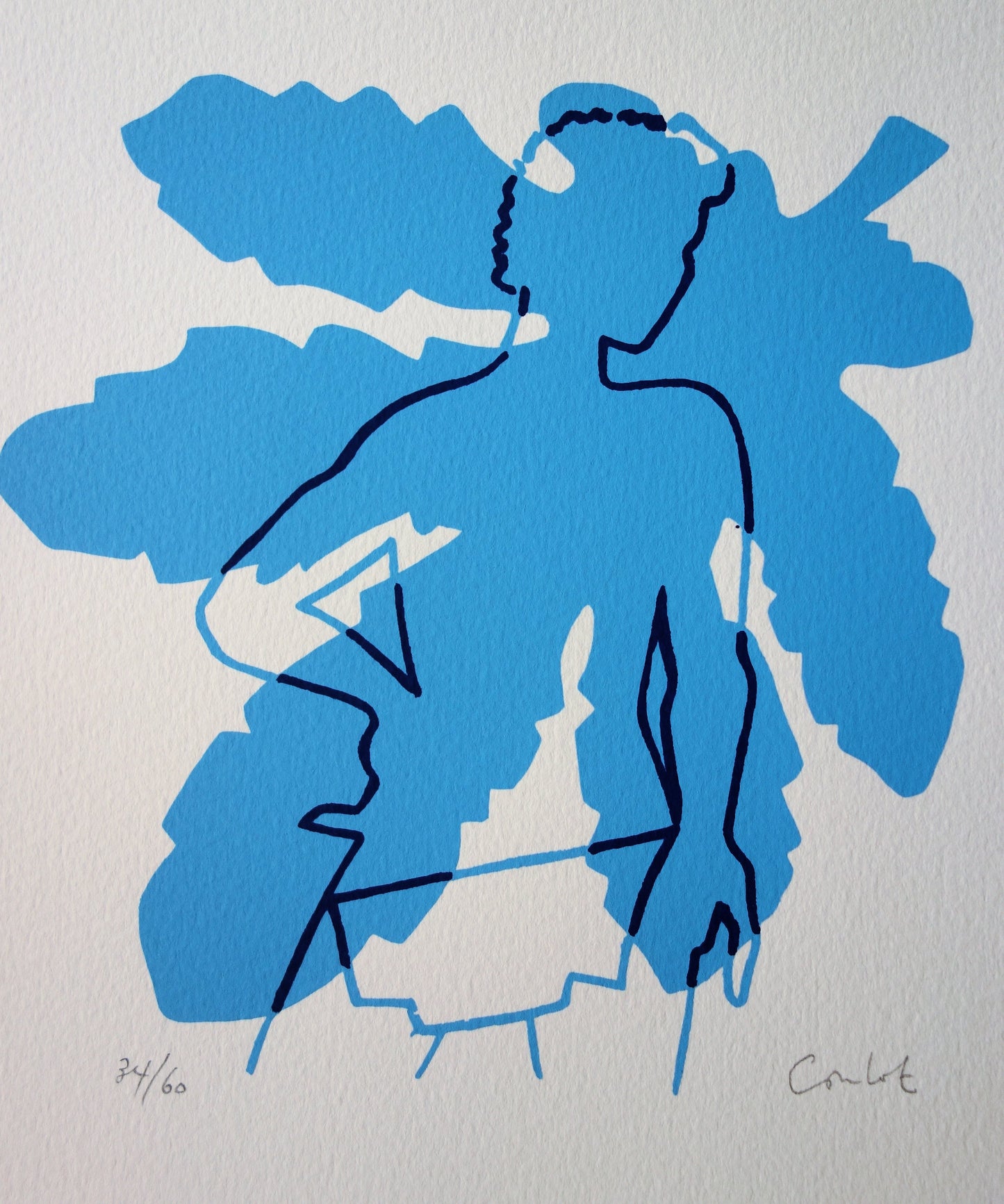 Jean COULOT : L'Homme et le Chêne - Sérigraphie originale signée