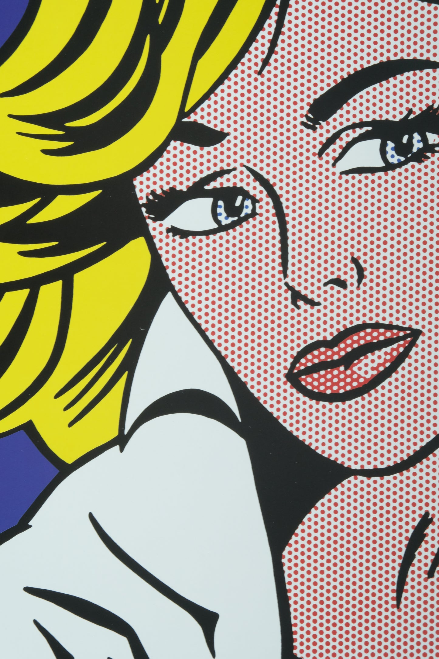 Roy LICHTENSTEIN : May Be Girl - Affiche originale en couleurs