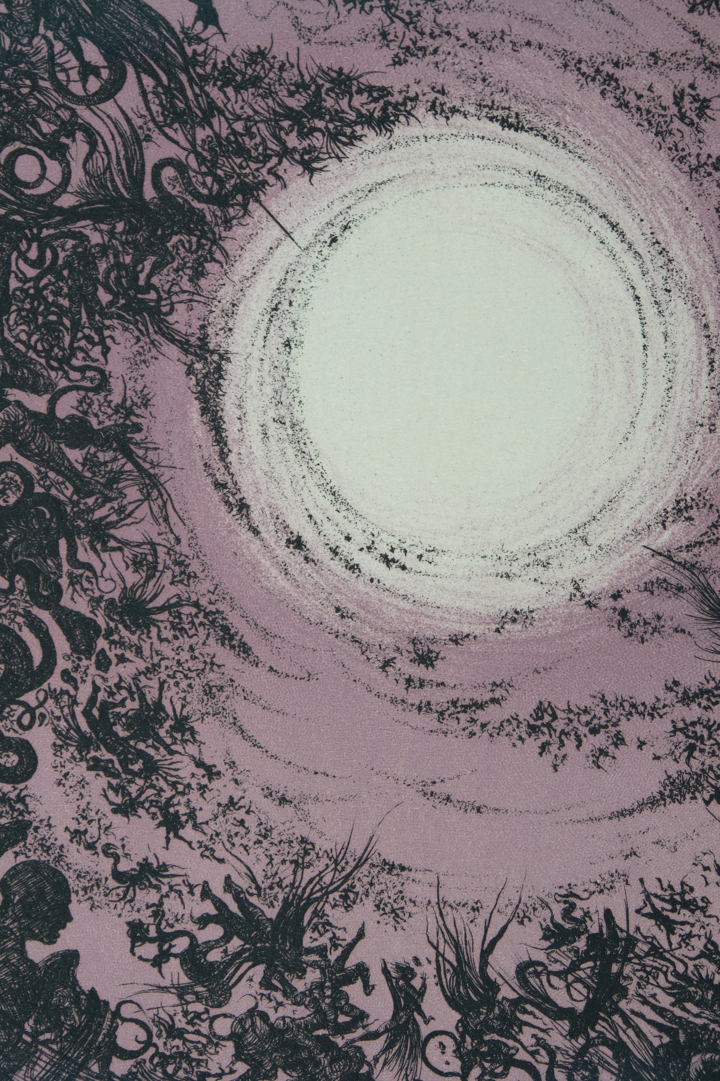 Jacques DEFFONTAINE : Coucher de soleil de l'Apocalypse - Lithographie originale signée