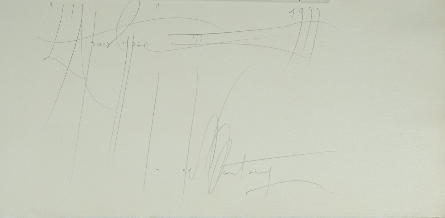 Jacques DEFFONTAINE : Coucher de soleil de l'Apocalypse - Lithographie originale signée