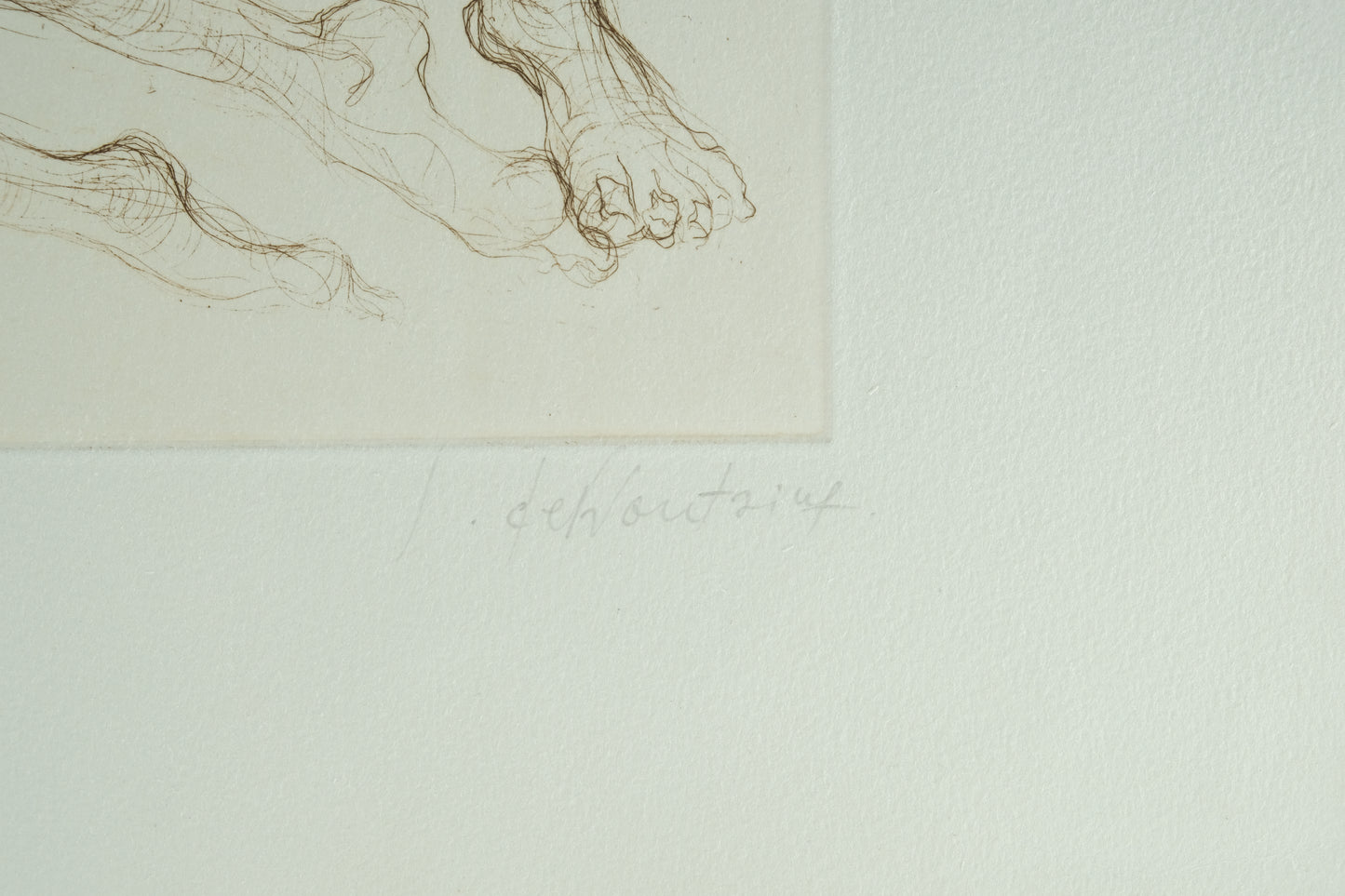 Jacques DEFFONTAINE : Grotesques - Lithographie originale signée