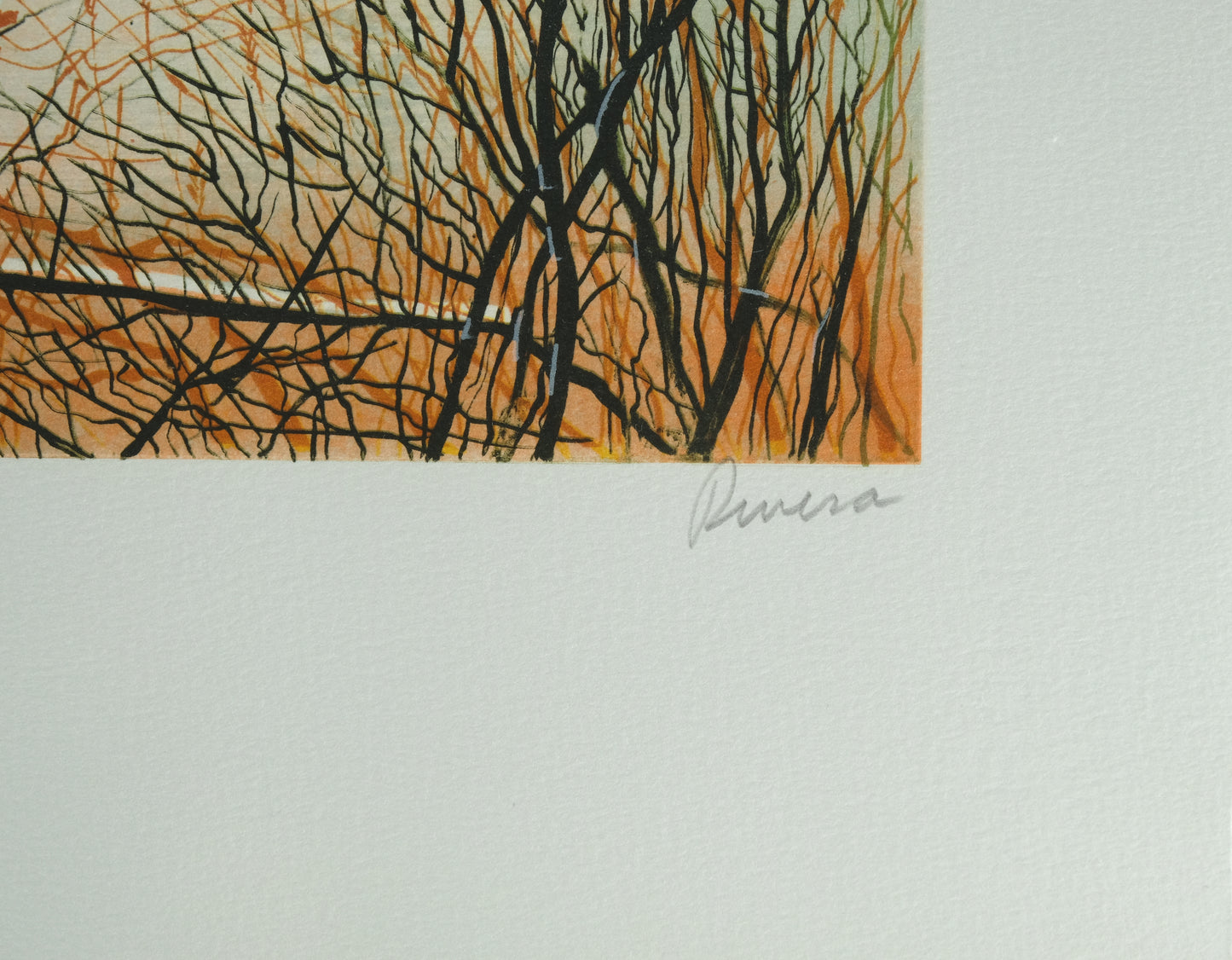 Antonio RIVERA : Coucher de soleil - Lithographie originale signée