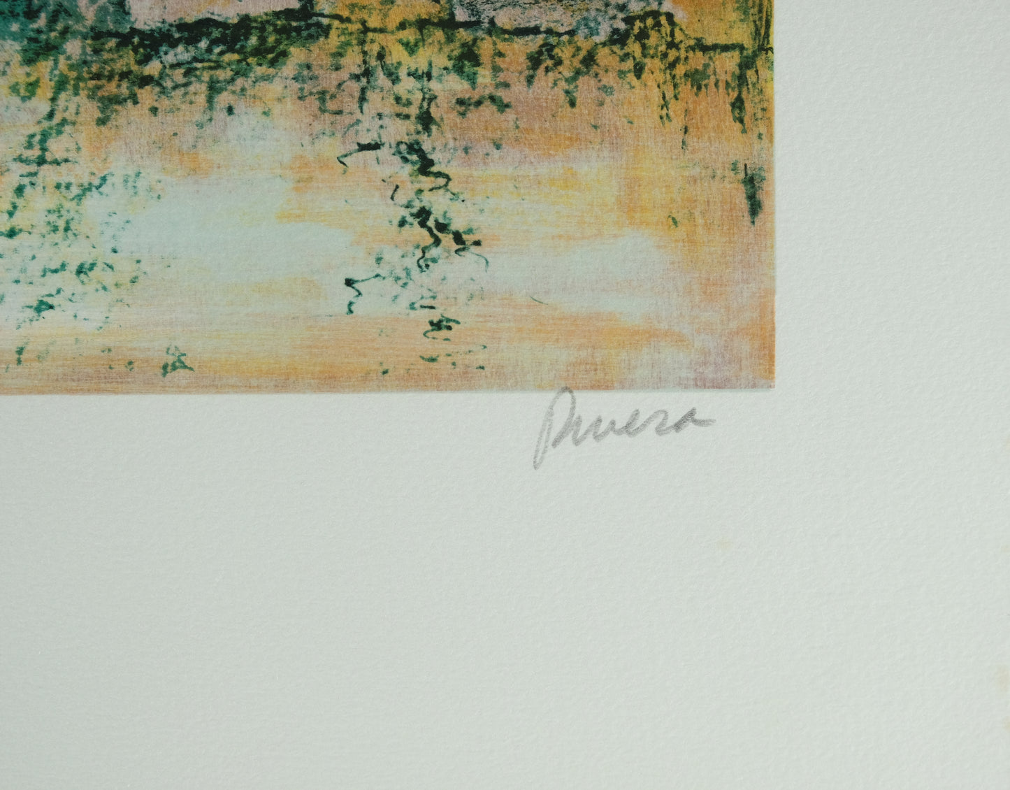 Antonio RIVERA : Au bord de la rivière - Lithographie originale signée