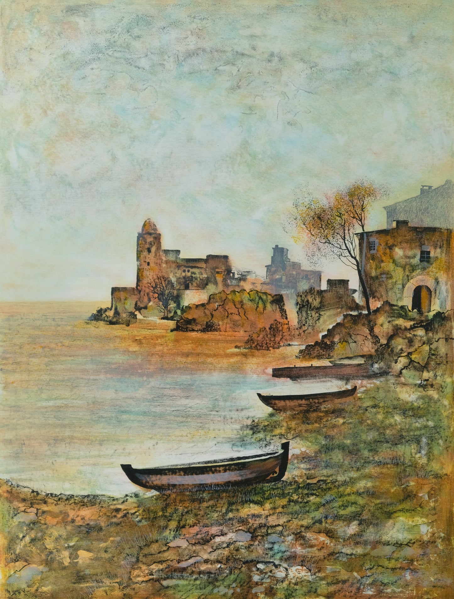 Antonio RIVERA : Le vieux phare - Lithographie originale signée
